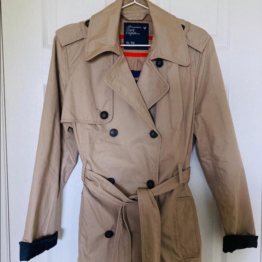 American Eagle Trench Coat Women XL